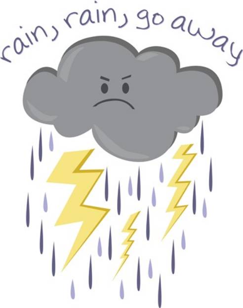 Picture of Rain Go Away SVG File