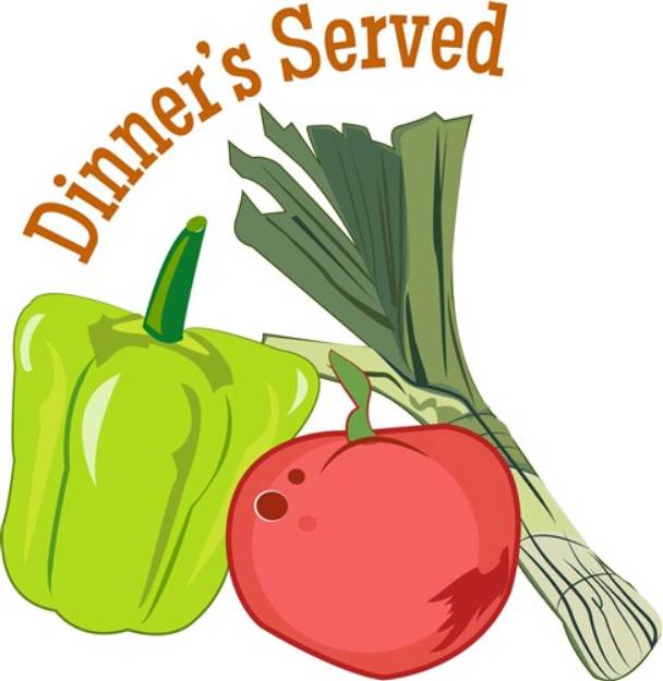 Picture of Dinners Served SVG File