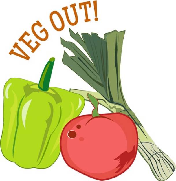 Picture of Veg Out SVG File