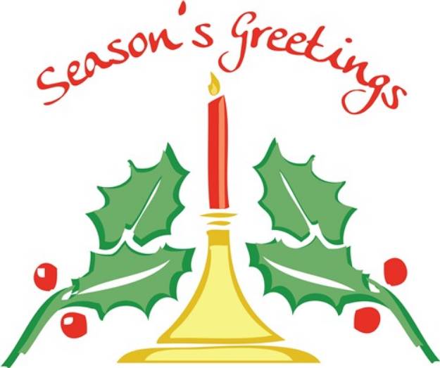 Picture of Seasons Greetings SVG File