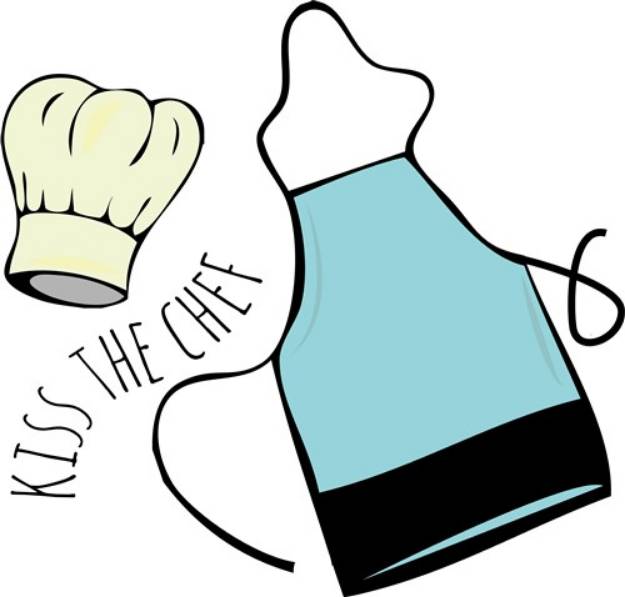 Picture of Kiss The Chef SVG File