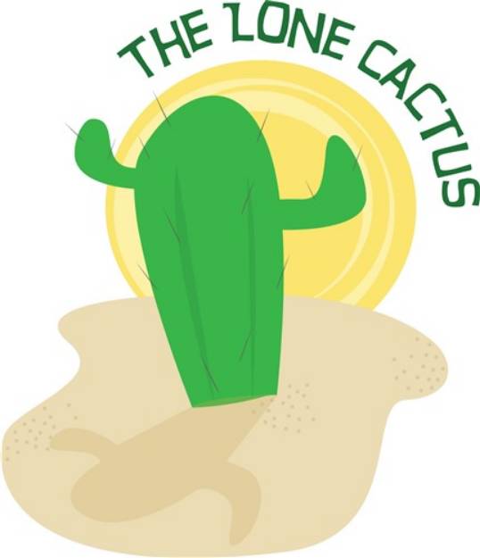 Picture of Lone Cactus SVG File