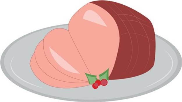 Picture of Sliced Ham SVG File