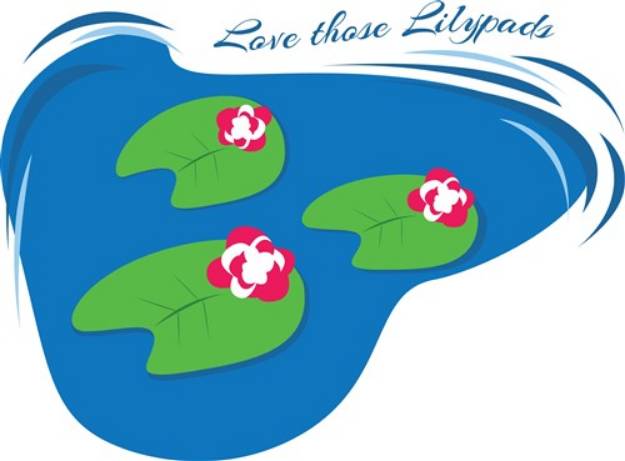Picture of Love Lilypads SVG File