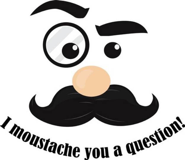 Picture of Moustache You SVG File