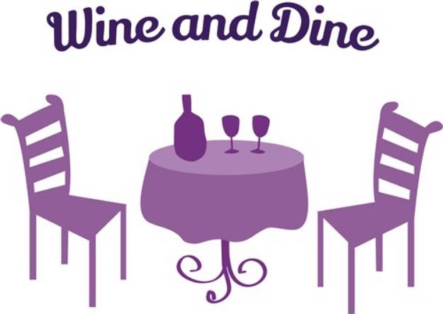 Picture of Wine And Dine SVG File