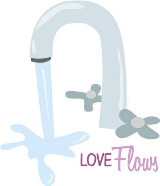 Picture of Love Flows SVG File