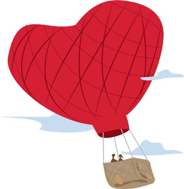 Picture of Heart Balloon SVG File