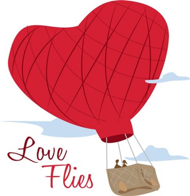 Picture of Love Flies SVG File