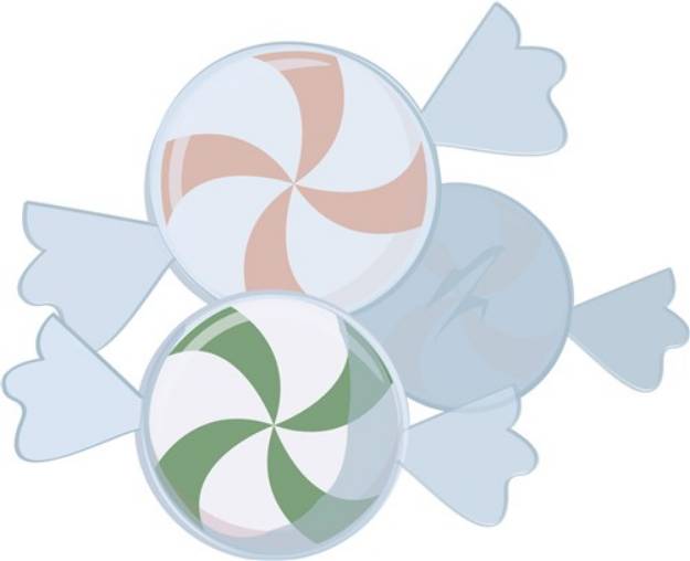 Picture of Peppermint Candies SVG File