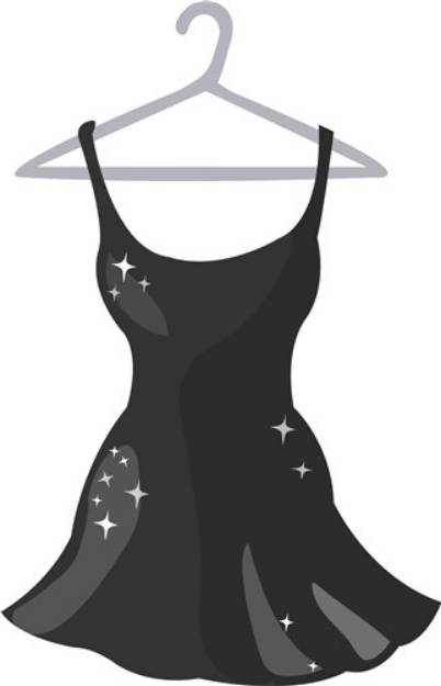 Picture of Black Dress SVG File