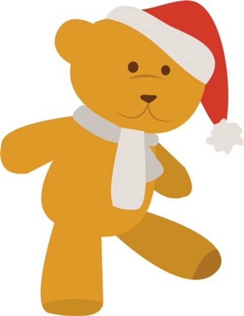 Picture of Santa Bear SVG File