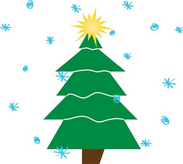 Picture of Christmas Tree SVG File