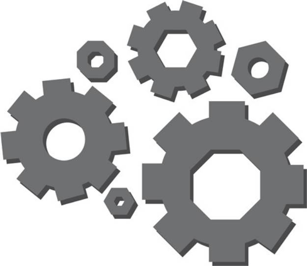 Picture of Mechanical Gears SVG File