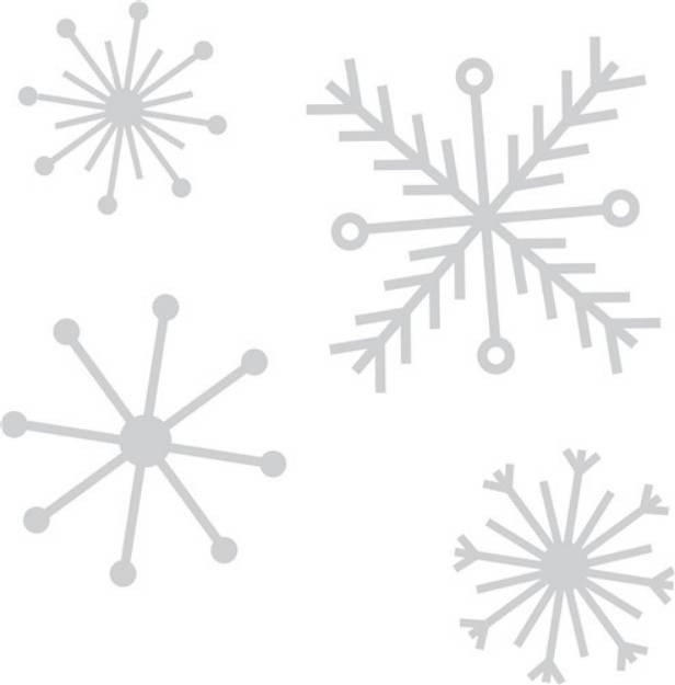 Picture of Snowflakes SVG File