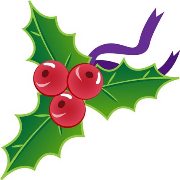 Picture of Xmas Holly SVG File