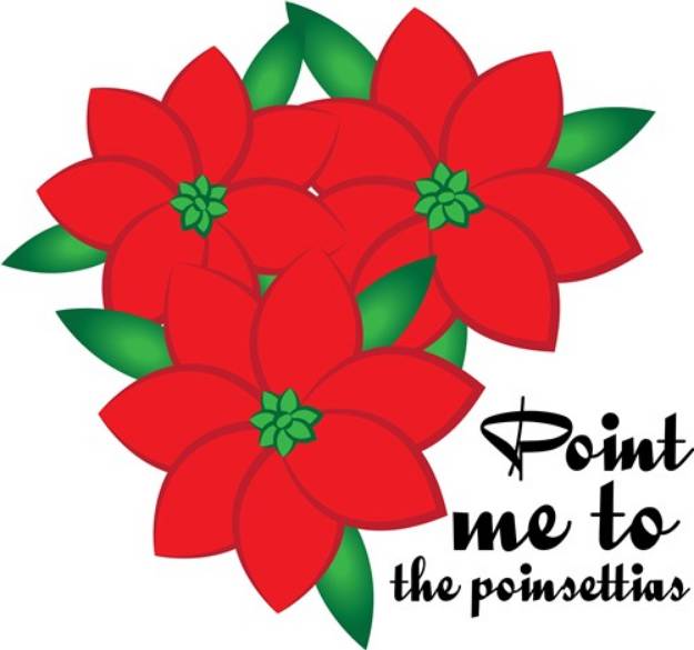 Picture of The Poinsettias SVG File