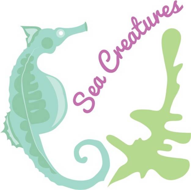 Picture of Sea Creatures SVG File