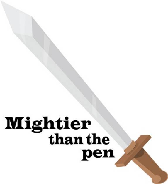 Picture of Mightier Than Pen SVG File