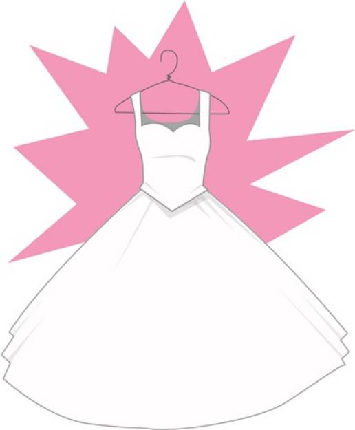 Picture of Wedding Dress SVG File