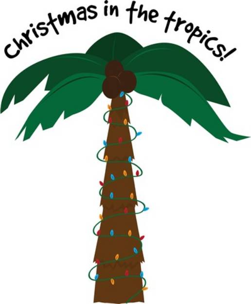 Picture of Christmas In Tropics SVG File