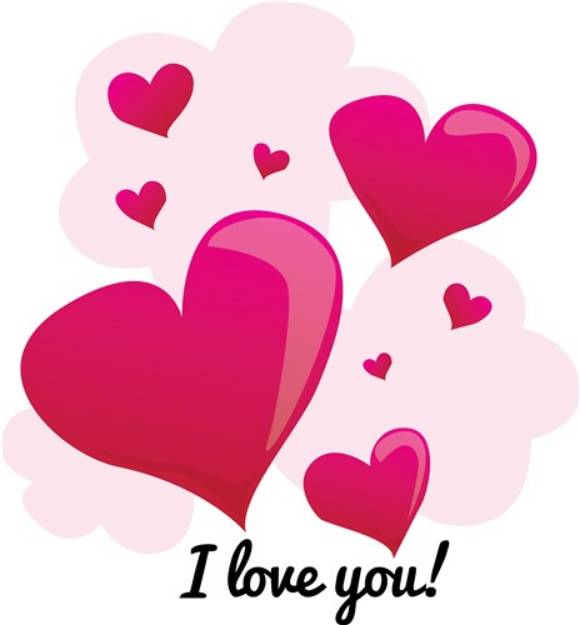 Picture of I Love You SVG File