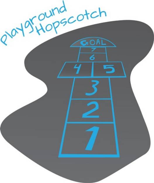 Picture of Playground Hopscotch SVG File