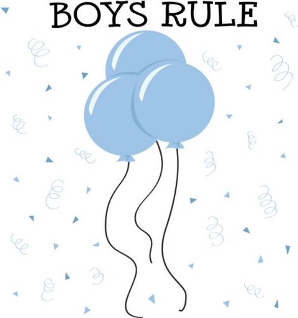 Picture of Boys Rule SVG File