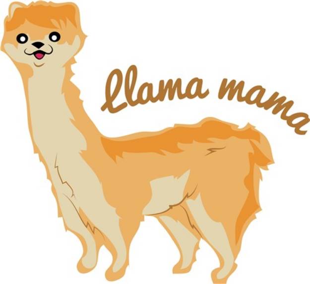 Picture of Llama Mama SVG File