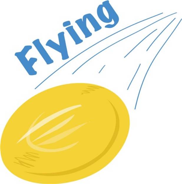 Picture of Flying Frisbee SVG File