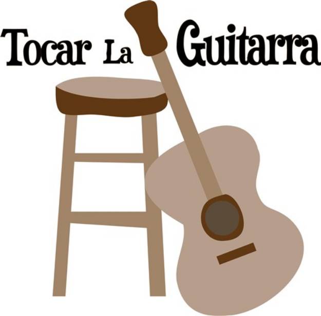 Picture of Tocar la Guitarra SVG File