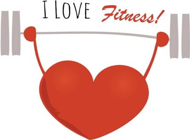 Picture of Love Fitness SVG File