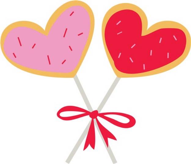 Picture of Heart Lollipop SVG File