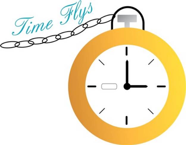 Picture of Time Flys SVG File