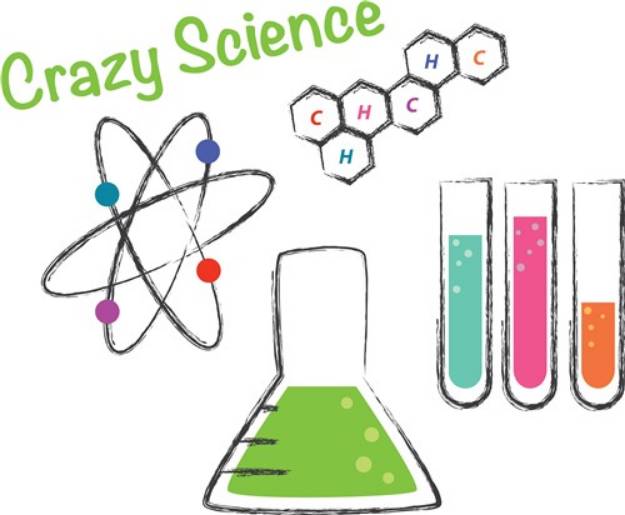 Picture of Crazy Science SVG File