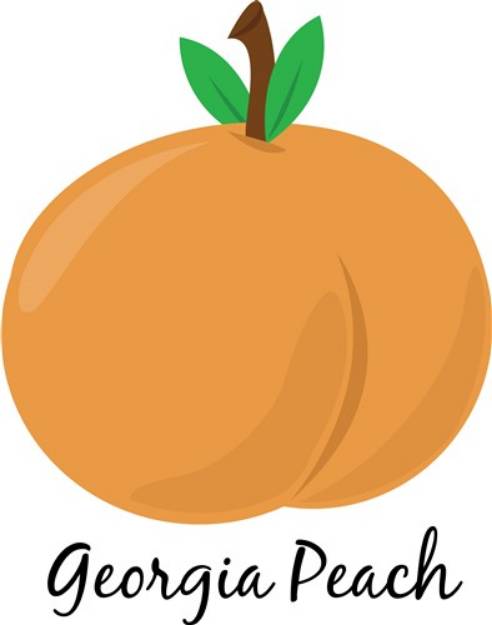 Picture of Georgia Peach SVG File