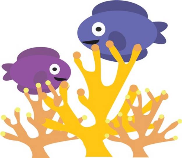 Picture of Fish Coral SVG File