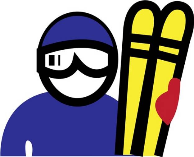 Picture of Ski Man SVG File