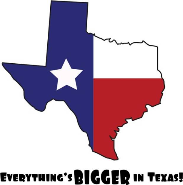 Picture of Texas Bigger SVG File