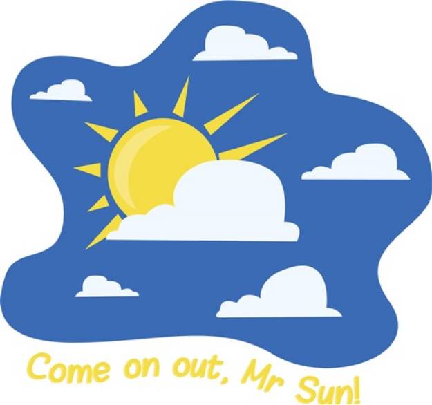 Picture of Come On Out SVG File