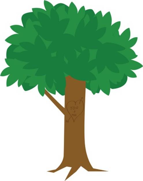Picture of Love Tree SVG File