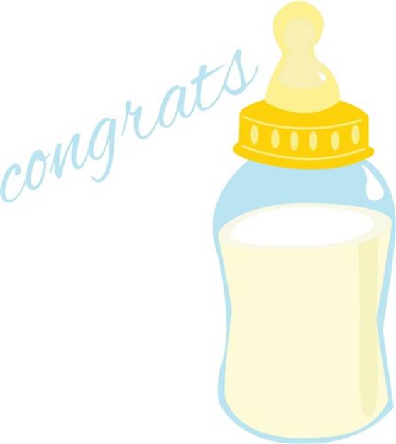 Picture of Congrats Bottle SVG File