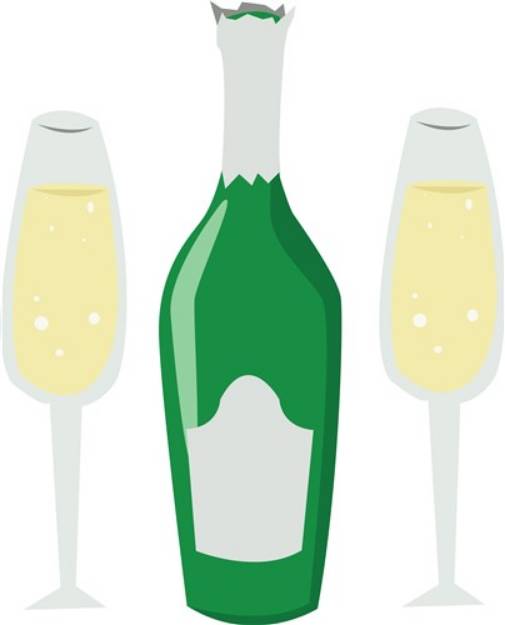 Picture of Champagne Glasses SVG File