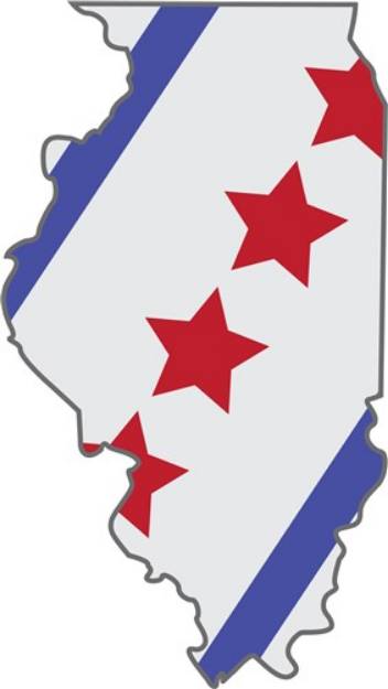 Picture of Illinois Map SVG File