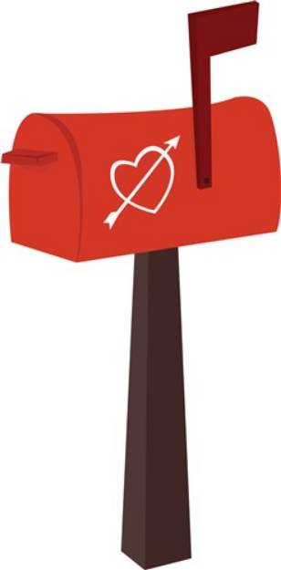 Picture of Heart Mailbox SVG File