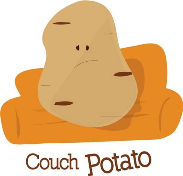 Picture of Couch Potato SVG File