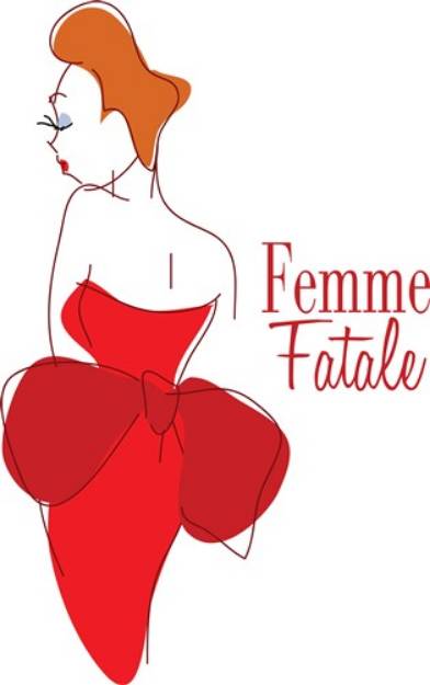 Picture of Femme Fatale SVG File