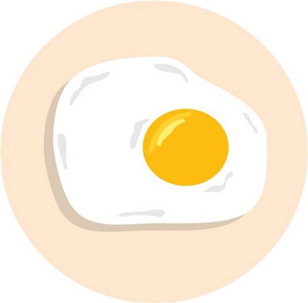 Picture of Fried Egg SVG File