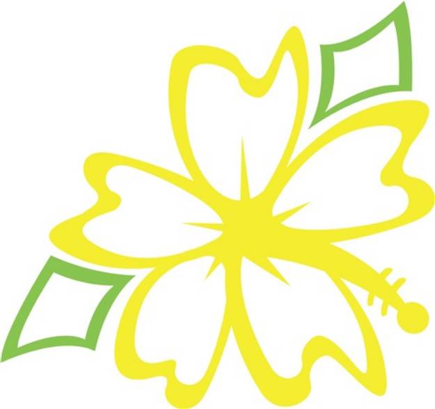 Picture of Flower Outline SVG File