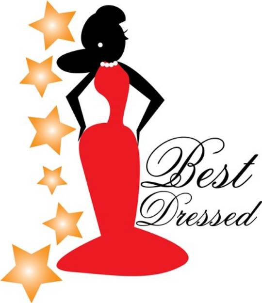 Picture of Best Dressed SVG File